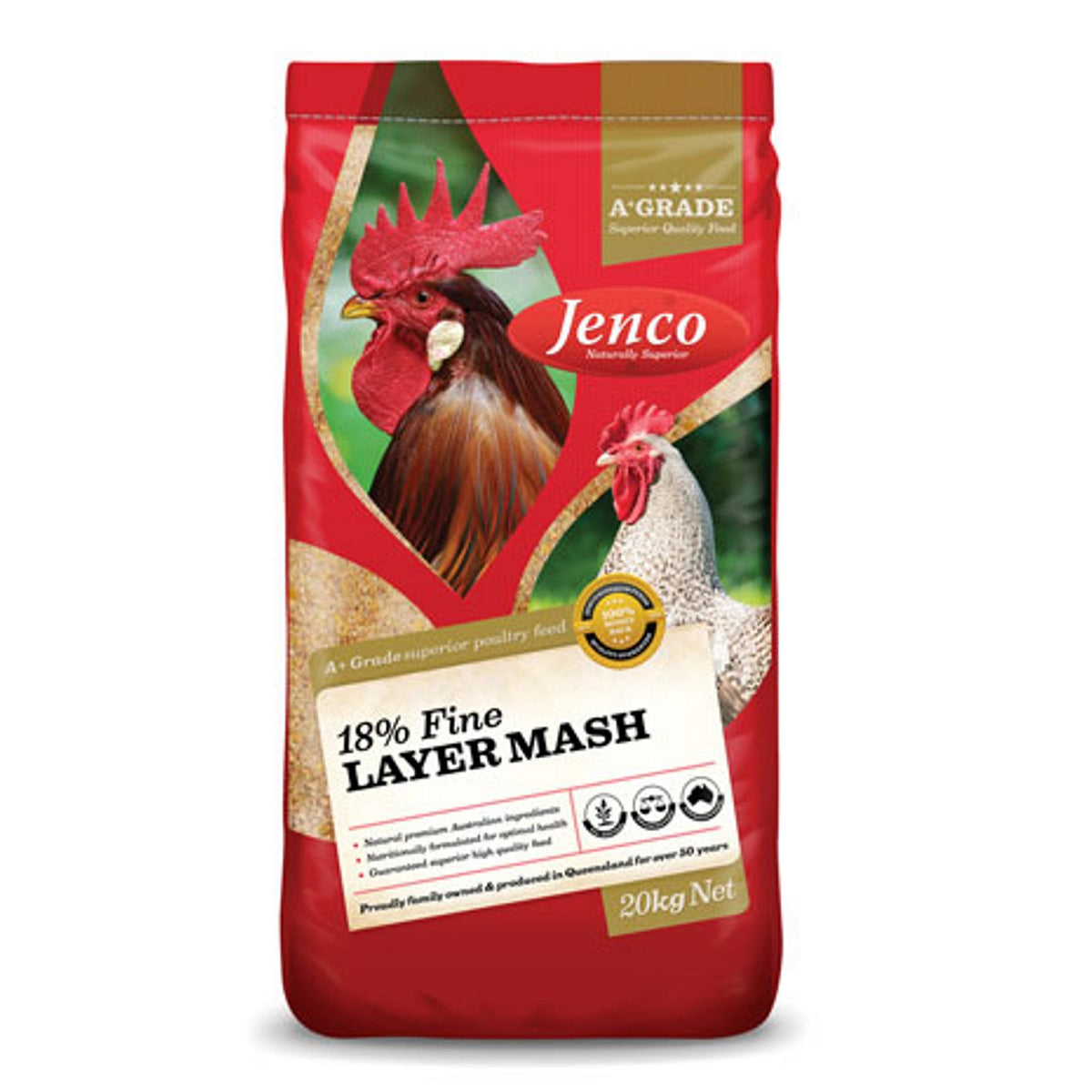 Jenco Fine Laying Mash 18%