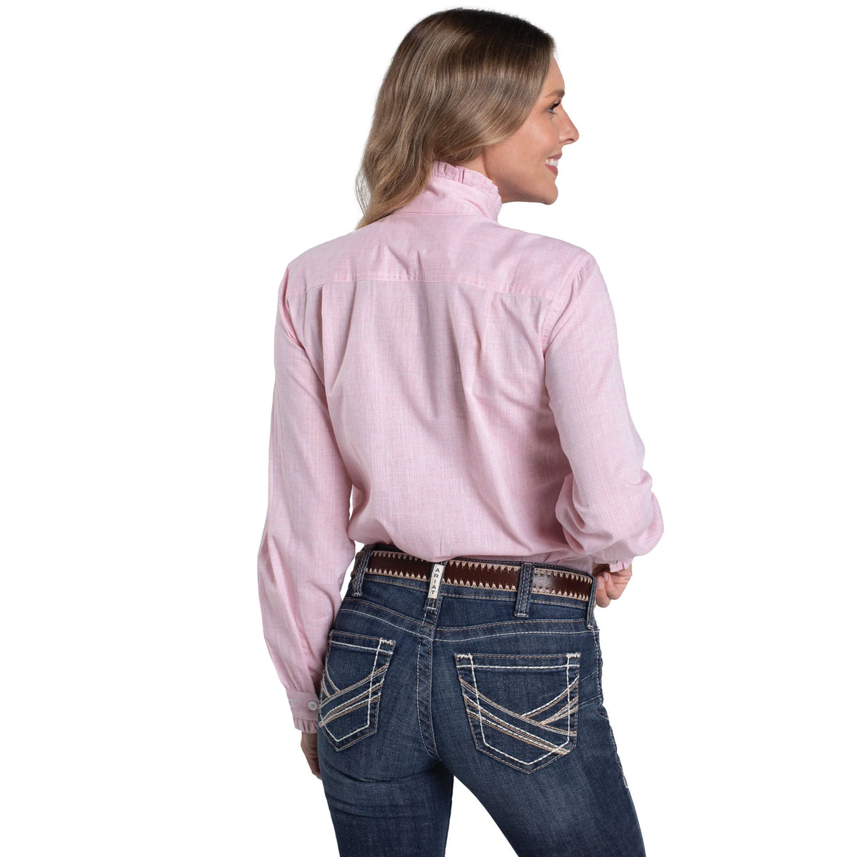 Just Country Womens Abbey Frills Full Button Workshirt