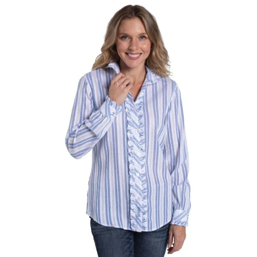 Just Country Womens Abbey Frills Full Button Workshirt