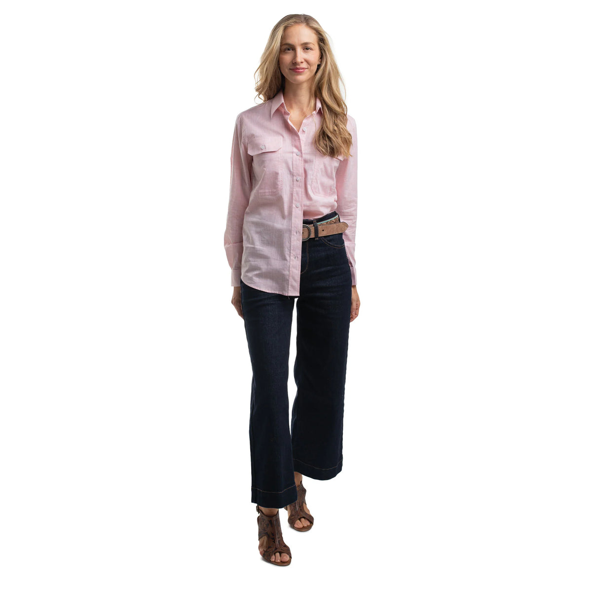 Just Country Womens Abbey Full Button Workshirt