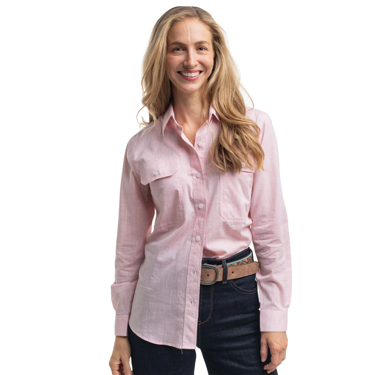 Just Country Womens Abbey Full Button Workshirt