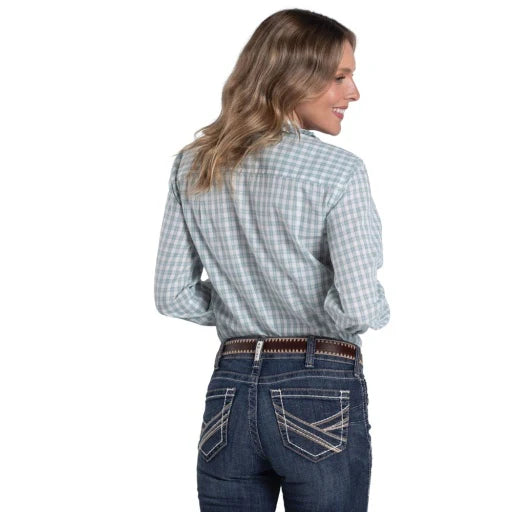 Just Country Womens Abbey Frills Full Button Workshirt