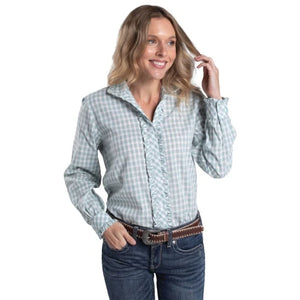 Just Country Womens Abbey Frills Full Button Workshirt