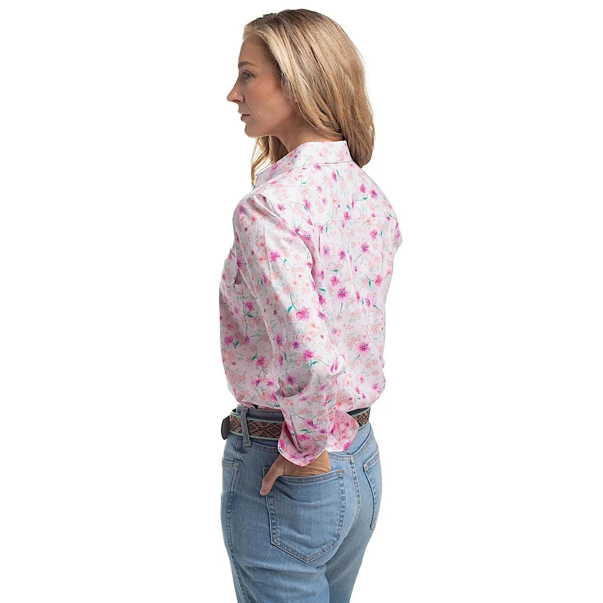 Just Country Womens Georgie Half Button Workshirt