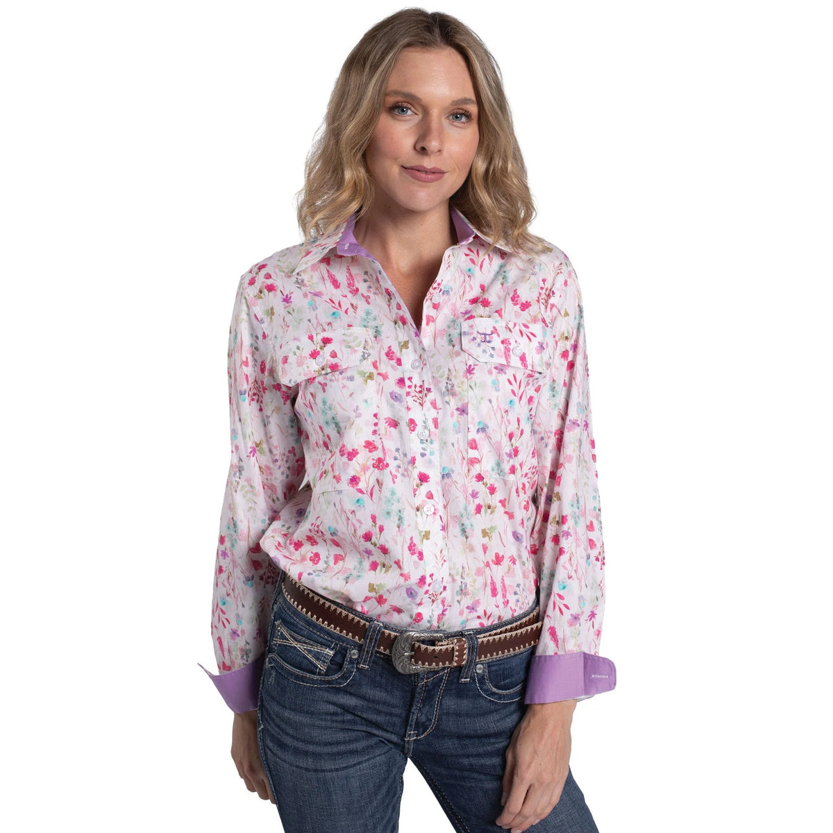 Just Country Womens Abbey Full Button Workshirt