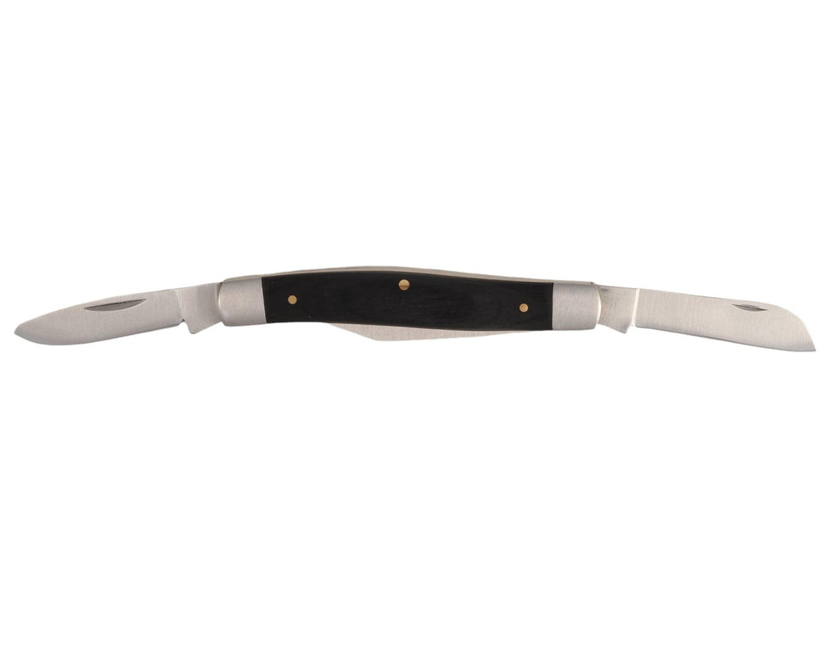 StockMaster 3 Blade Stock Knife 4in with Nylon Pouch