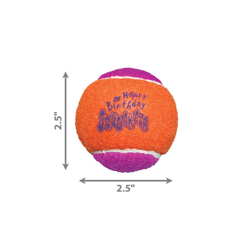 KONG AirDog Squeaker Birthday Balls 3pk Dog Toy