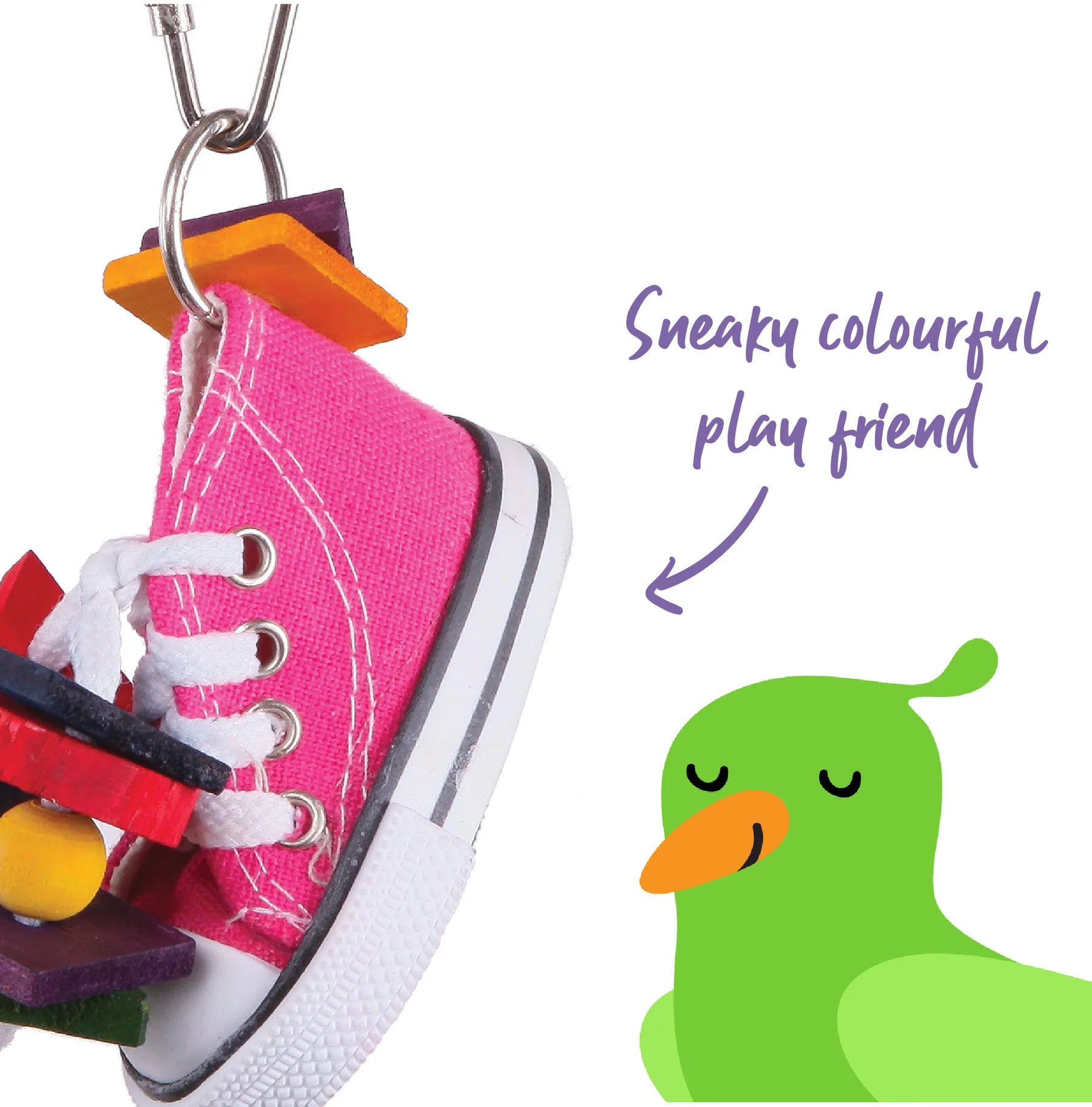 Kazoo Bird Toy with Sneaker & Chips