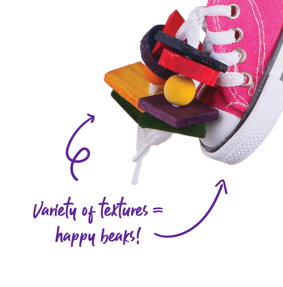 Kazoo Bird Toy with Sneaker & Chips