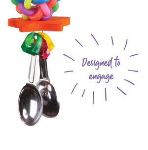 Kazoo Bird Toy with Star Chips & Spoons