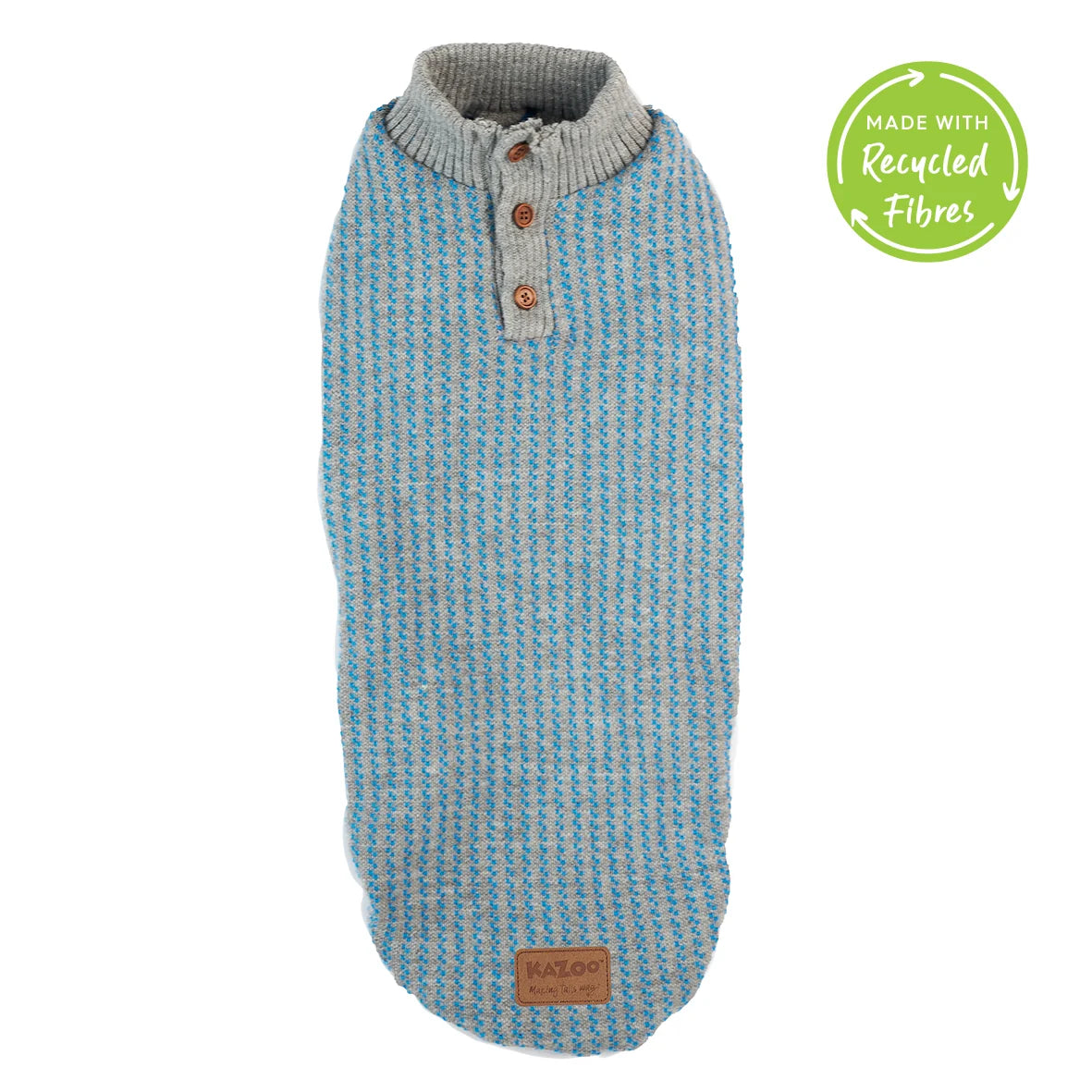 Kazoo Blue Button Up Knit