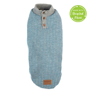 Kazoo Blue Button Up Knit