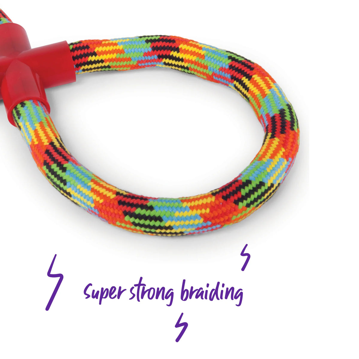 Kazoo Braided Rope Figure 8 Tug Dog Toy