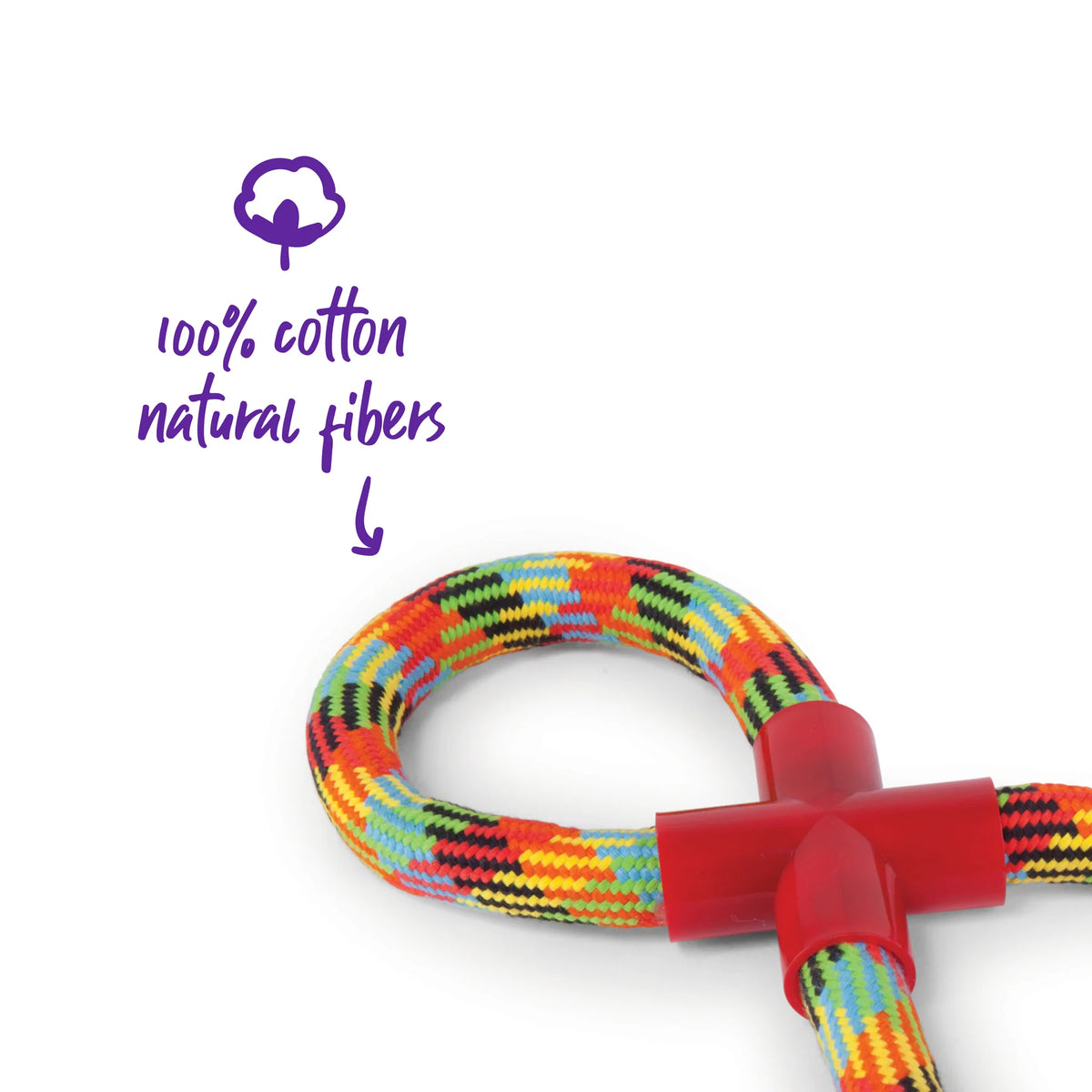 Kazoo Braided Rope Figure 8 Tug Dog Toy