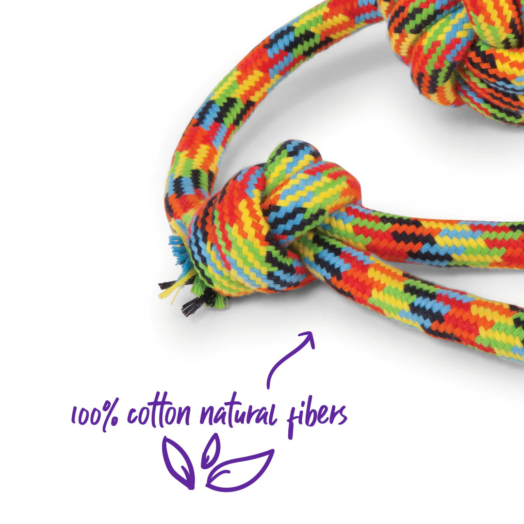 Kazoo Braided Rope Sling Knot Ball Dog Toy