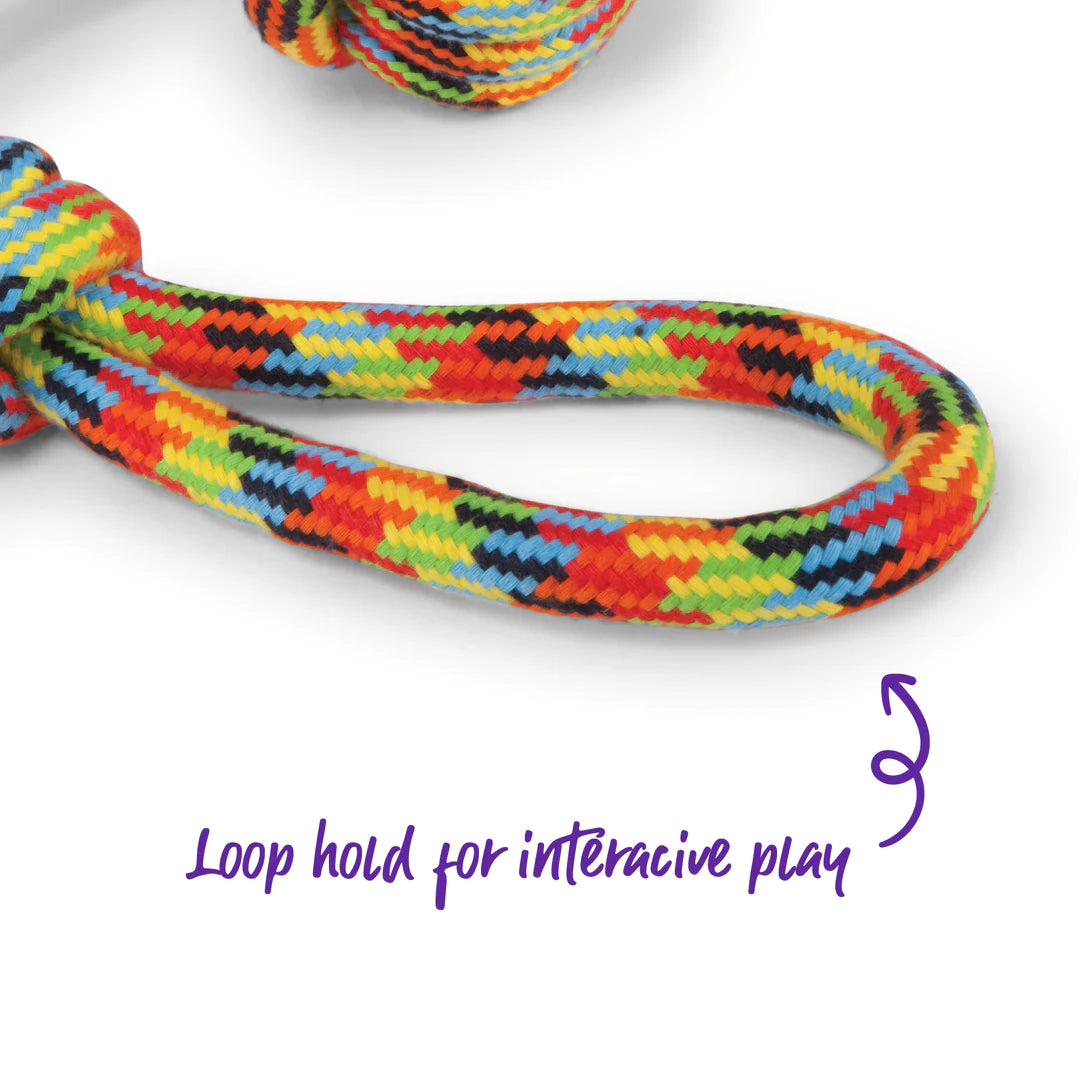 Kazoo Braided Rope Sling Knot Ball Dog Toy