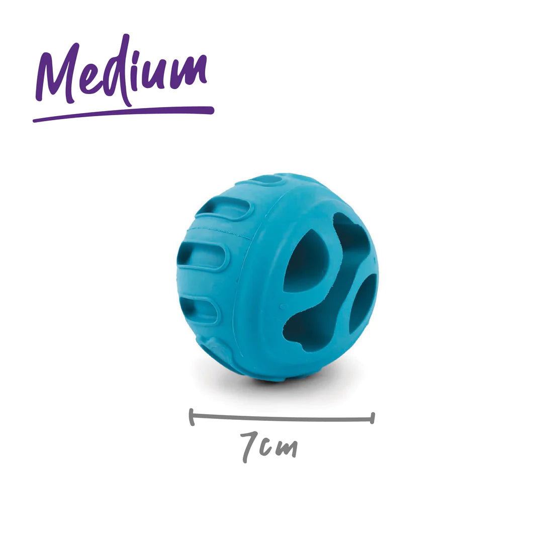 Kazoo Chew and Treat Enrichment Ball Dog Toy