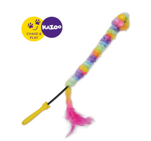 Kazoo Fluffy Rainbow Tail Cat Toy