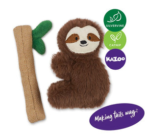 Kazoo Jungle Sloth Cat Toy