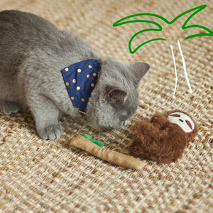 Kazoo Jungle Sloth Cat Toy