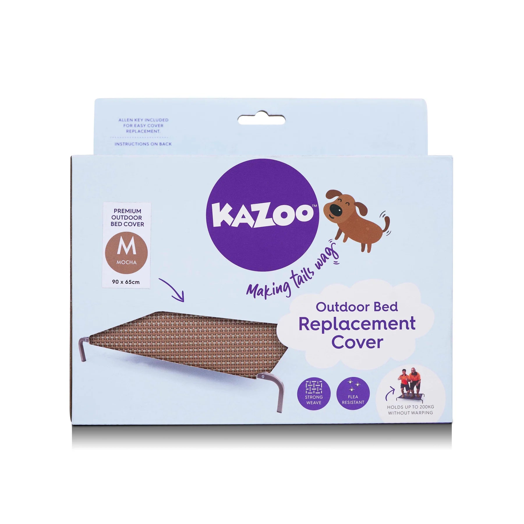 Kazoo Premium Outdoor Dog Bed Replacement Cover