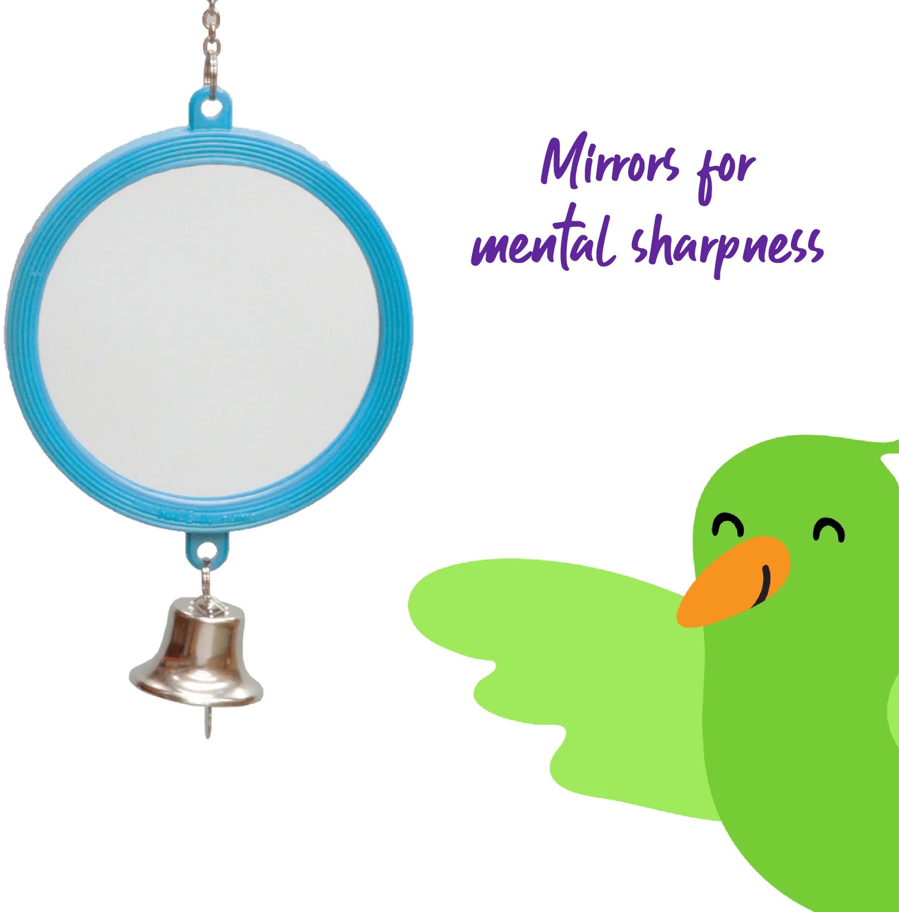 Kazoo Round Mirror with Bell