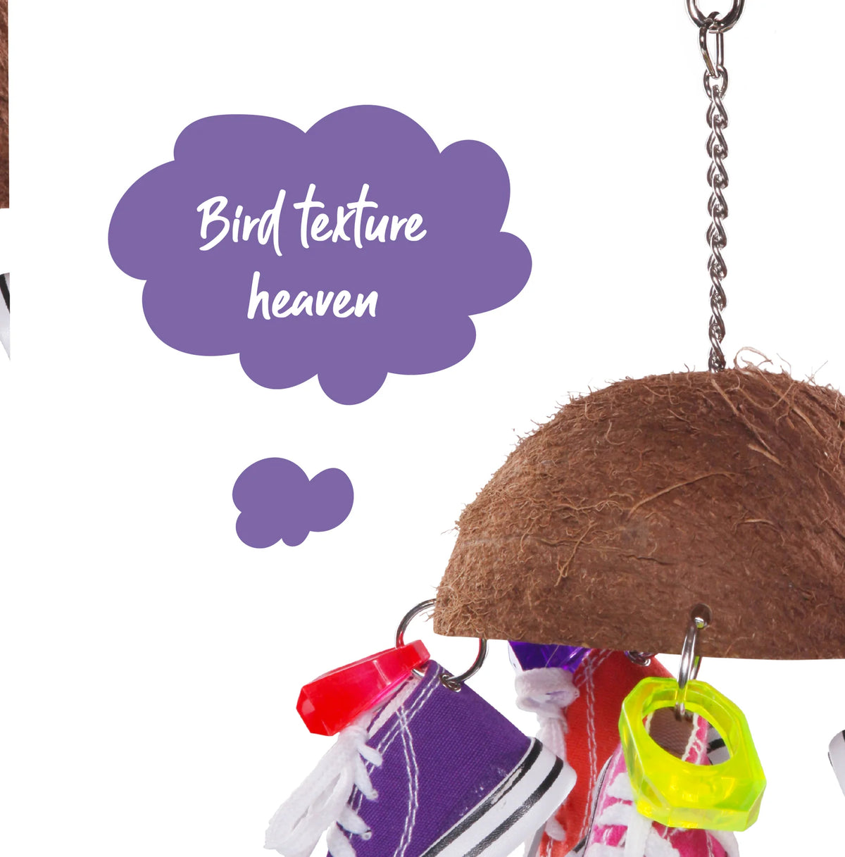 Kazoo Split Coconut Shell with Sneakers