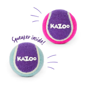 Kazoo Squeaky Tennis Ball Dog Toy