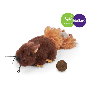 Kazoo Squishy Squirrel Cat Toy