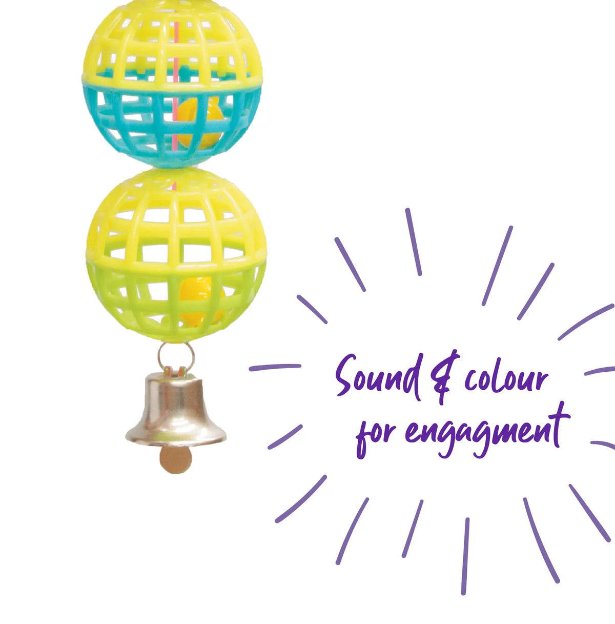 Kazoo Triple Cage Ball with Bell