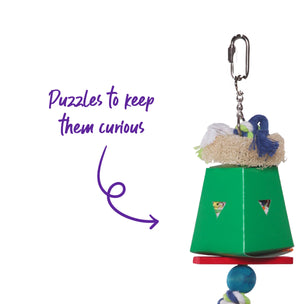 Kazoo Twin Hanging Cardboard Foraging Box
