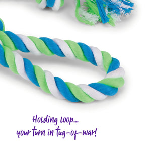 Kazoo Twisted Rope 3 Knot Tug Dog Toy