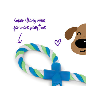 Kazoo Twisted Rope Figure 8 Tug Dog Toy