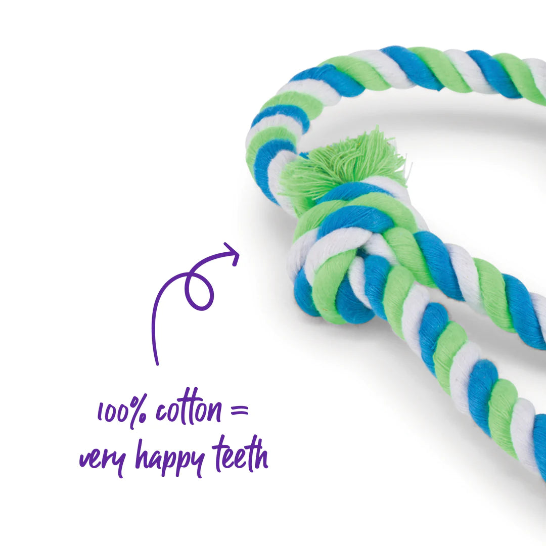 Kazoo Twisted Rope Sling Ball Dog Toy