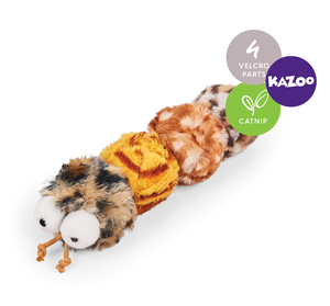 Kazoo Velcro Worm Cat Toy