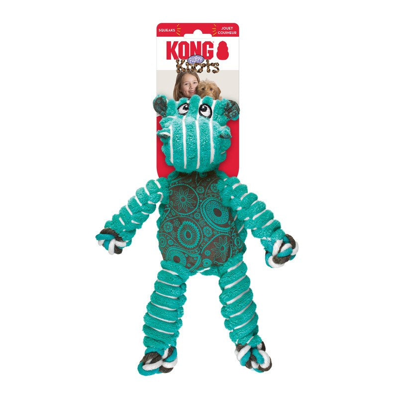 KONG Floppy Knots Hippo Dog Toy