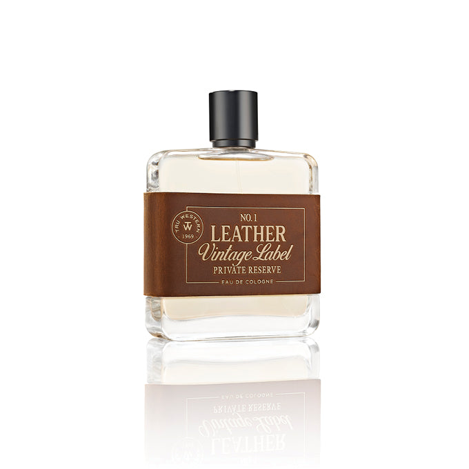 Tru Western Mens Leather Vintage Label No.1 Private Reserve Eau De Cologne