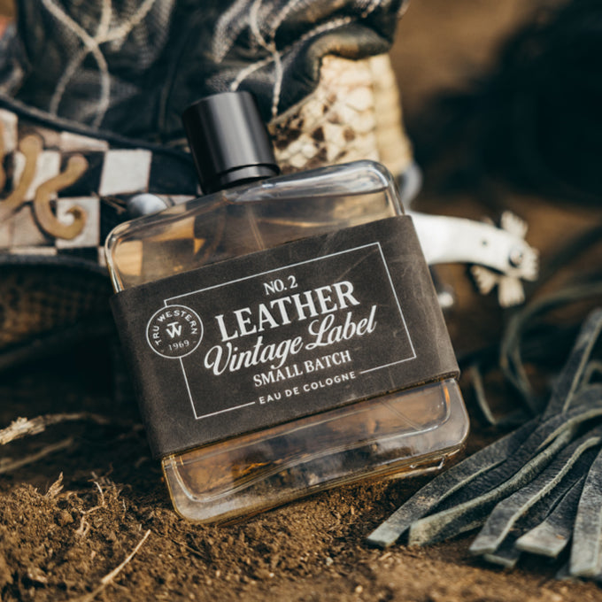 Tru Western Mens Leather Vintage Label No.2 Small Batch Eau De Cologne