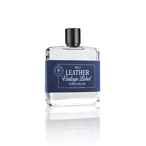 Tru Western Mens Leather Vintage Label No.3 Indigo Blend Eau De Cologne