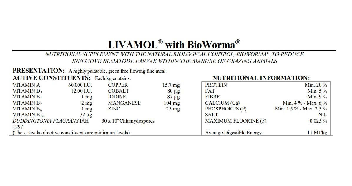 IAH Livamol with BioWorma