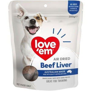 Love Em Air Dried Beef Liver Dog Treats