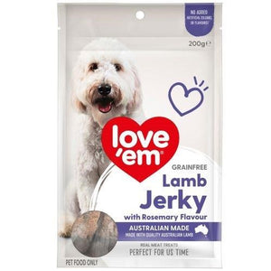 Love Em Lamb Jerky with Rosemary Dog Treats