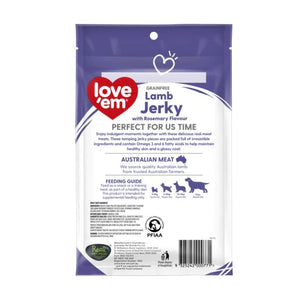 Love Em Lamb Jerky with Rosemary Dog Treats