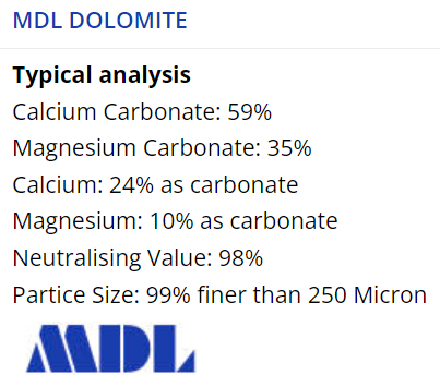 MDL Mudgee Dolomite Supplement
