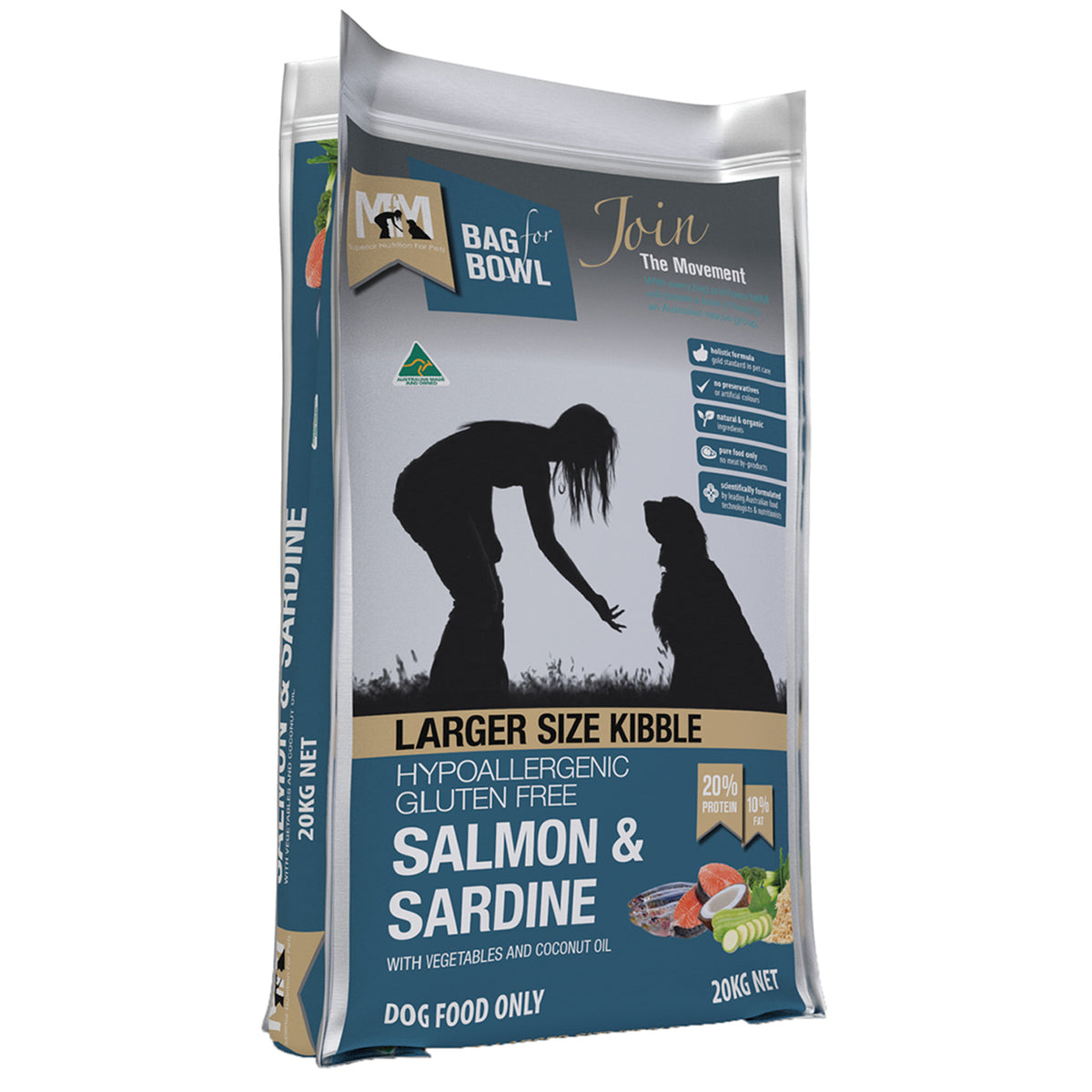 Meals for Mutts Salmon And Sardine Grain Free Large Kibble Dog Food