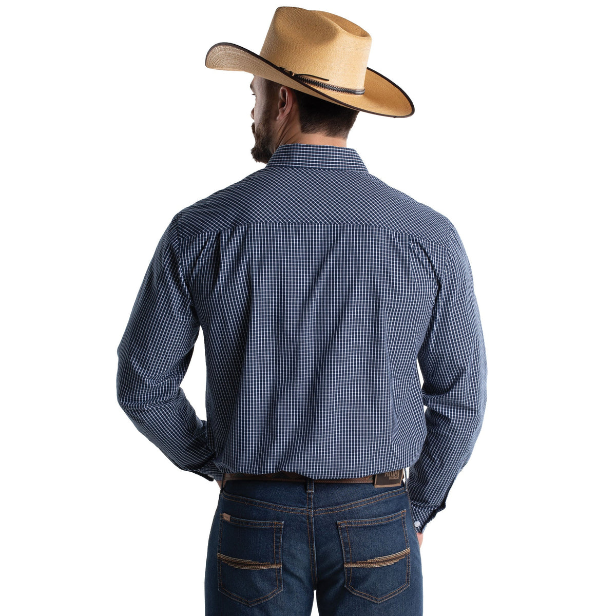 Just Country Mens Austin Full Button Print Workshirt