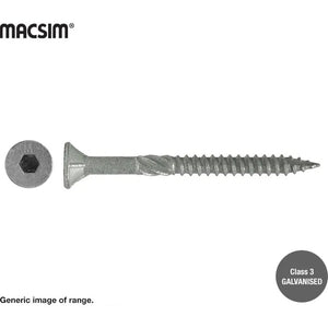 Macsim Batten Screws Galvanised 14G Tub