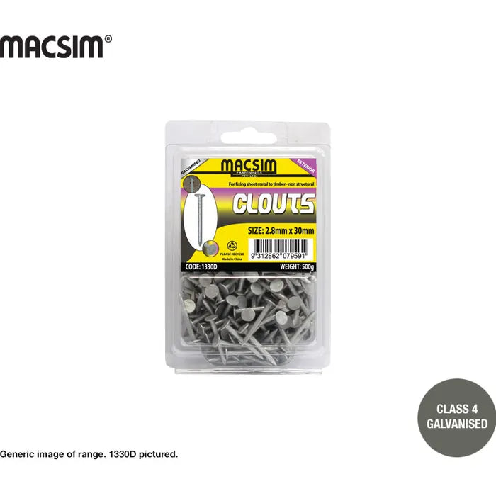 Macsim Clouts Galvanised