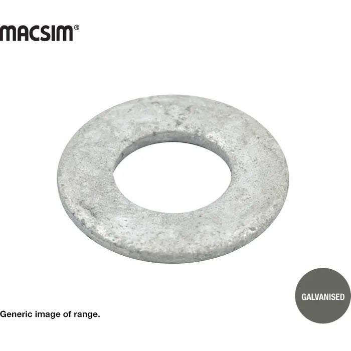 Macsim Heavy Duty Washers Galvanised 8mm - Single