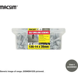 Macsim Self Drilling Screws Galvanised 14G Tub